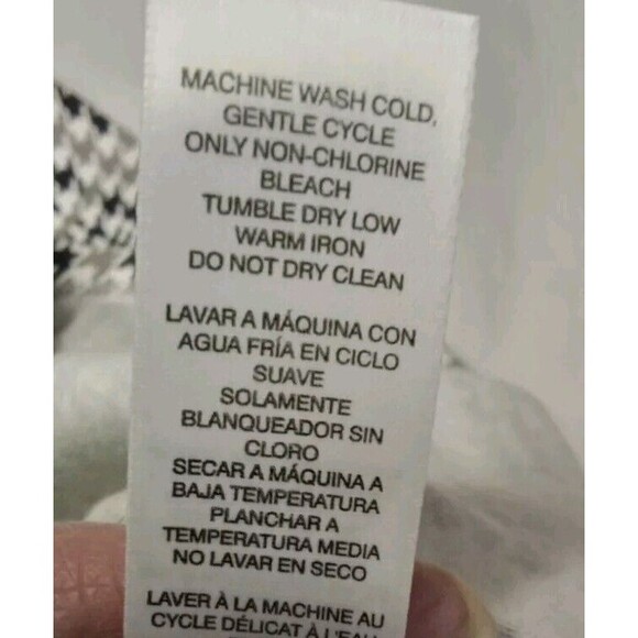 By Chioc's Blouse Size 2 Us L Plaid Long Sleeve 100% Cotton - Picture 7 of 7